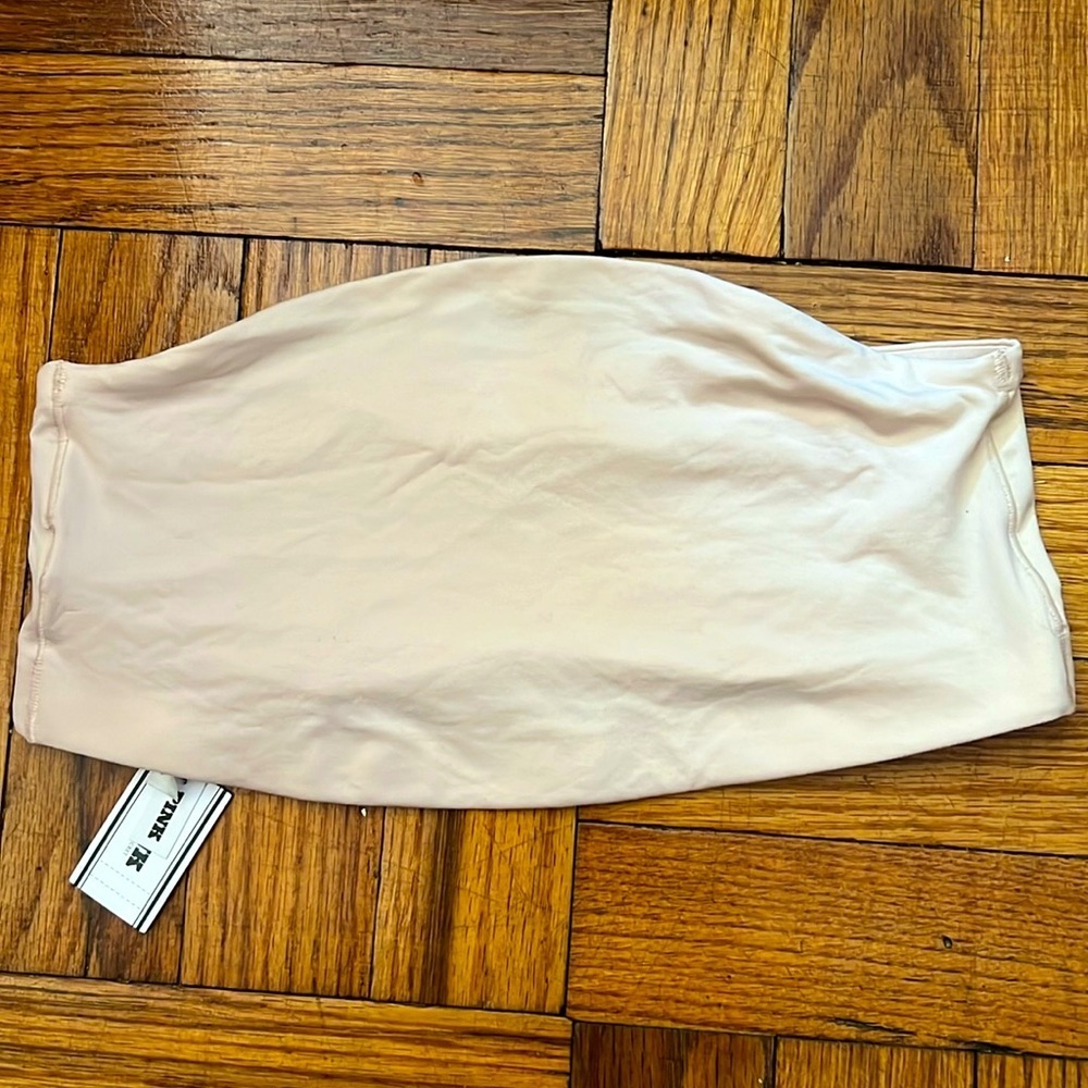 NWT pink Victoria’s Secret cream bandeau size: L